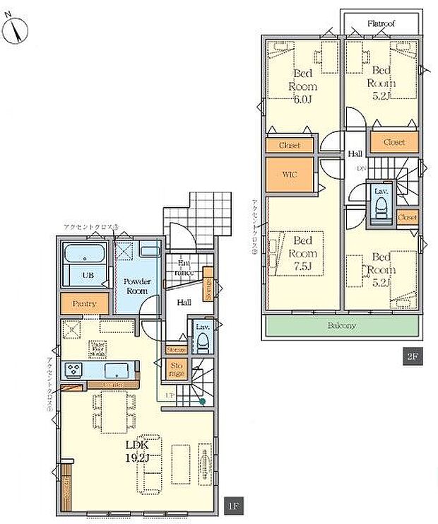 家族のコミュニケーションが取りやすいリビングイン階段採用