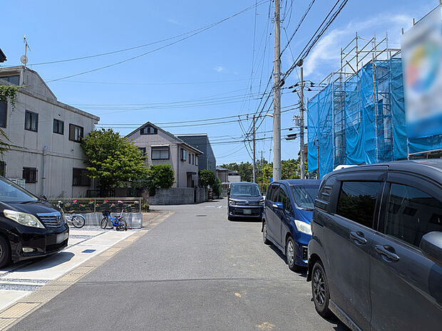 第一種低層住居専用地域内の閑静な住宅街