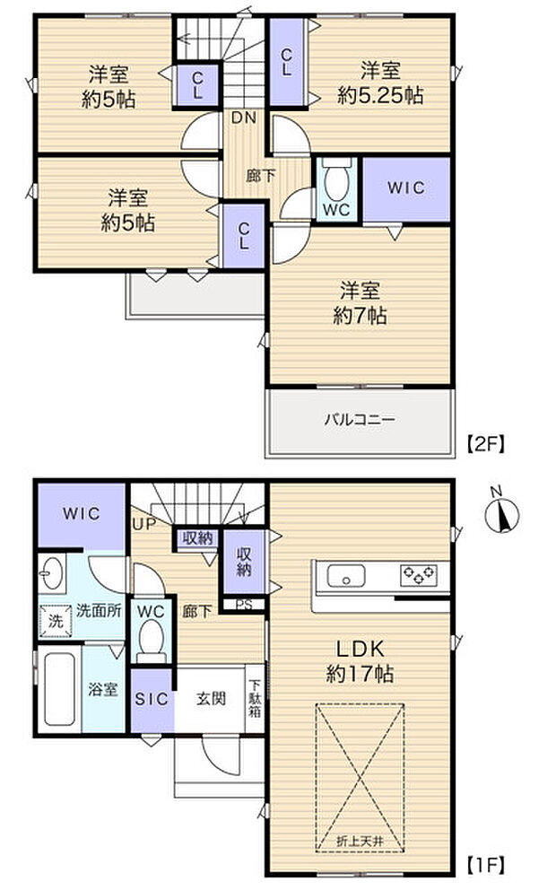 収納が充実した使いやすい4LDKです