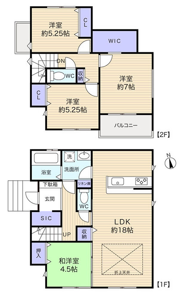 収納が充実した使いやすい4LDKです