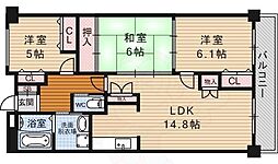 パークスクェア 3LDKの間取図画像