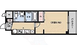 エステムプラザ京都御所ノ内レギア 1Kの間取図画像