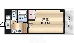 シェークル21 1Kの間取図画像