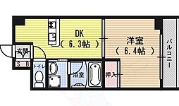 アンシャンテ 1DKの間取図画像