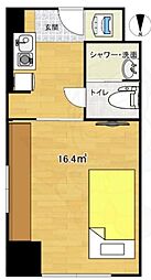 コスモリード京都今出川 1Kの間取図画像