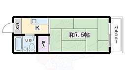 大光ビル 1Kの間取図画像