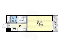 クレアラ・クーオ 1Kの間取図画像