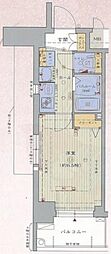 エステムプラザ京都烏丸五条 1Kの間取図画像