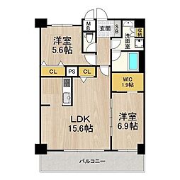 間取図画像 2LDK