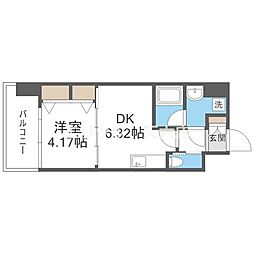 PREGIOESAKA2 1DKの間取図画像