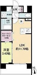 WORVE吹田江坂 1LDKの間取図画像