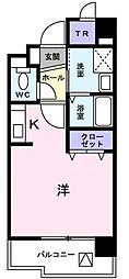 一風館 ワンルームの間取図画像