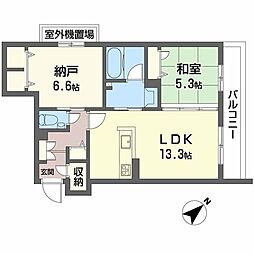 Gracieux下新庄 1SLDKの間取図画像