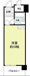 ミストラル川園 ワンルームの間取図画像