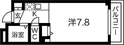 アビタシオン・F ワンルームの間取図画像
