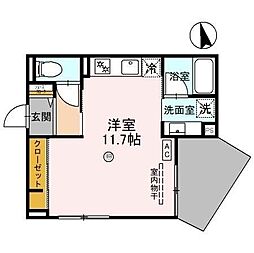 SERENO(セレーノ) ワンルームの間取図画像