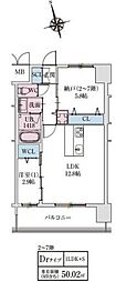 スプランディッドライズ新大阪ノース 1SLDKの間取図画像