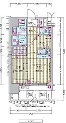 プレサンス東淀川駅前プローシェ 1LDKの間取図画像