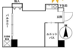 ラ・セレッソ ワンルームの間取図画像