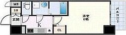 エスリード新大阪ザ・プレミアWEST 1Kの間取図画像