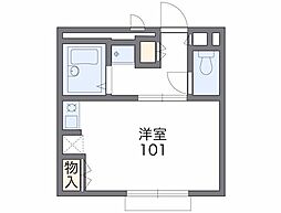 レオパレス燦岸部 1Kの間取図画像