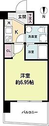 セレニテ江坂ルフレ 1Kの間取図画像