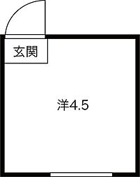 メゾン千里山 ワンルームの間取図画像