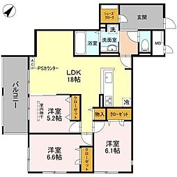 La Grand Suito 3LDKの間取図画像