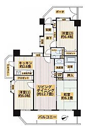 ラポール川崎本町 3LDKの間取図画像