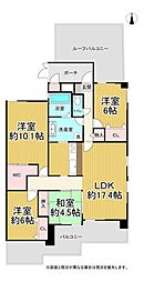 セゾン今宿 4LDKの間取図画像