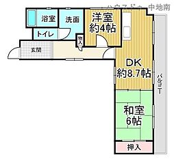 間取図画像 2DK