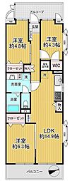 ライオンズマンション川越 3LDKの間取図画像