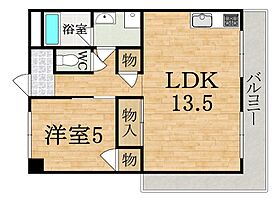 コーポ南生駒  ｜ 奈良県生駒市小平尾町（賃貸マンション1LDK・4階・51.00㎡） その2