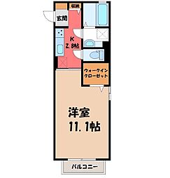 間取図画像 1K