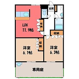 グリーンパーク B棟 1階/-