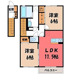 間取図画像 2LDK