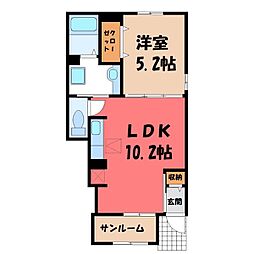 東武伊勢崎線 野州山辺駅 徒歩16分