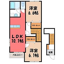 アラモード ガーデン 2階