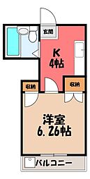 リエス館林 2階/-
