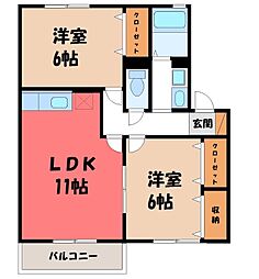 JR両毛線 足利駅 バス30分 後橋下車 徒歩10分