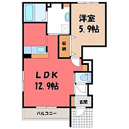 間取図画像 1LDK