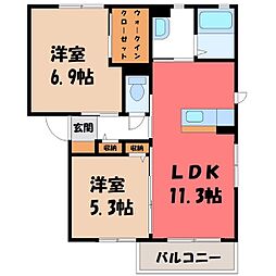 ニコ・アベニュー B 2階