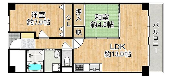 間取りを拡大表示