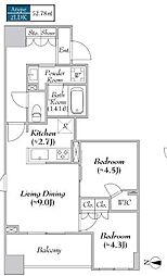 間取図画像 2LDK