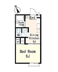 JR京葉線 舞浜駅 徒歩20分の賃貸アパート 1階1DKの間取り