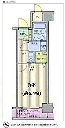 東京メトロ半蔵門線 水天宮前駅 徒歩2分の賃貸マンション 8階1Kの間取り
