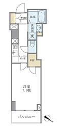 東京メトロ半蔵門線 水天宮前駅 徒歩2分の賃貸マンション 2階1Kの間取り