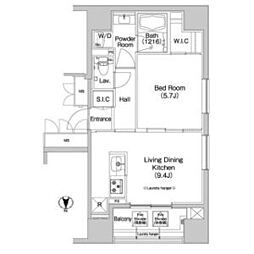 東京メトロ半蔵門線 錦糸町駅 徒歩4分の賃貸マンション 8階1LDKの間取り