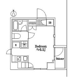東京メトロ半蔵門線 錦糸町駅 徒歩15分の賃貸マンション 8階ワンルームの間取り