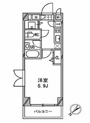 東京メトロ東西線 浦安駅 徒歩9分の賃貸マンション 1階1Kの間取り